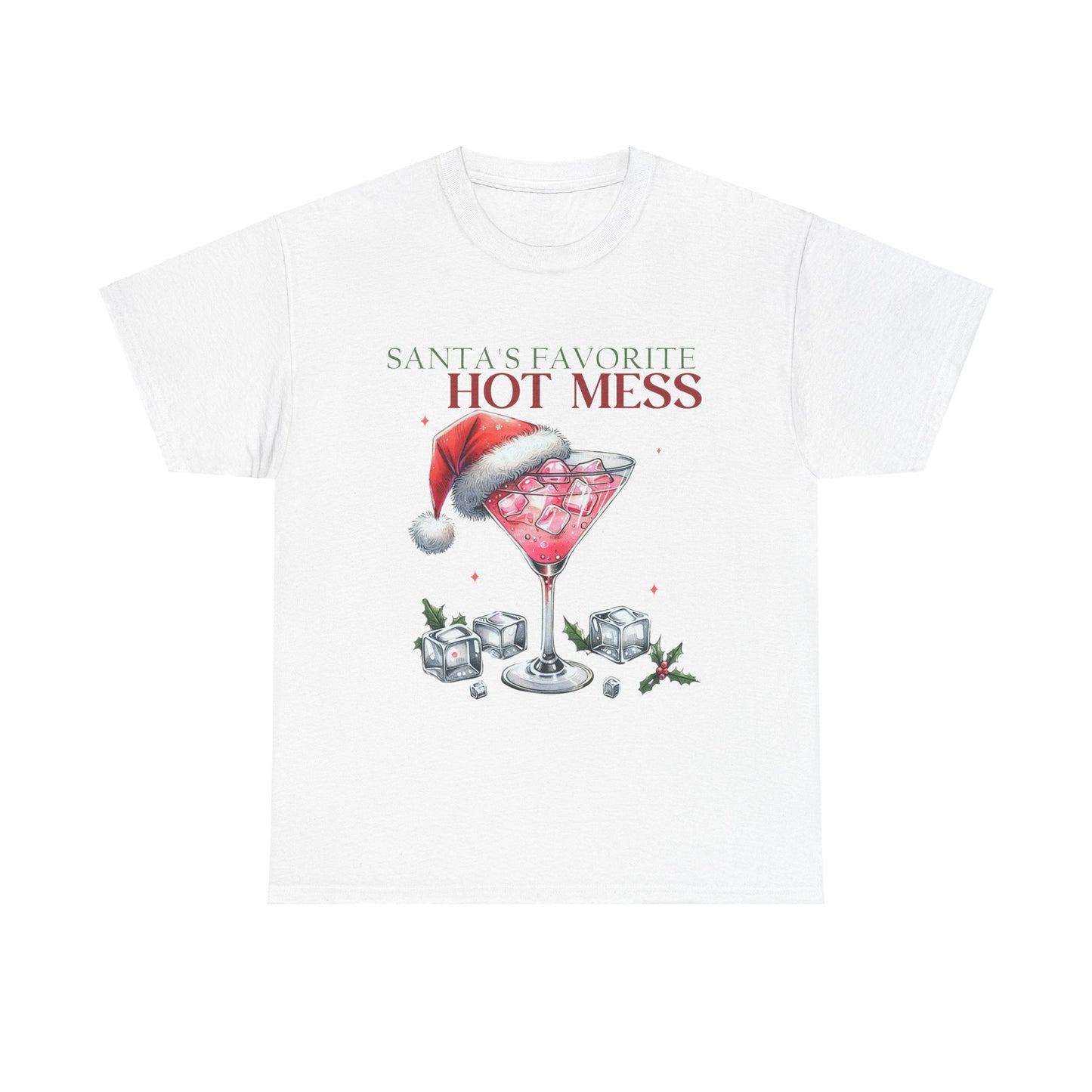 Santa's Favorite Hot Mess Unisex Heavy Cotton Tee - 100% Cotton