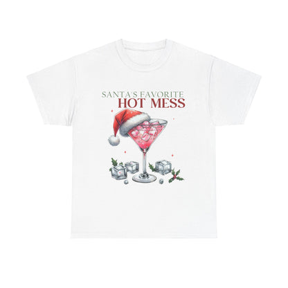 Santa's Favorite Hot Mess Unisex Heavy Cotton Tee - 100% Cotton