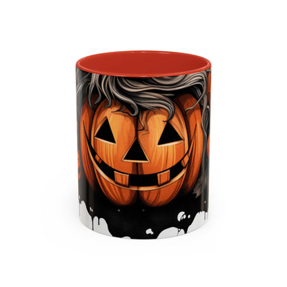 Halloween Pumpkin Accent Coffee Mug - 11oz Ceramic Spooky Mug