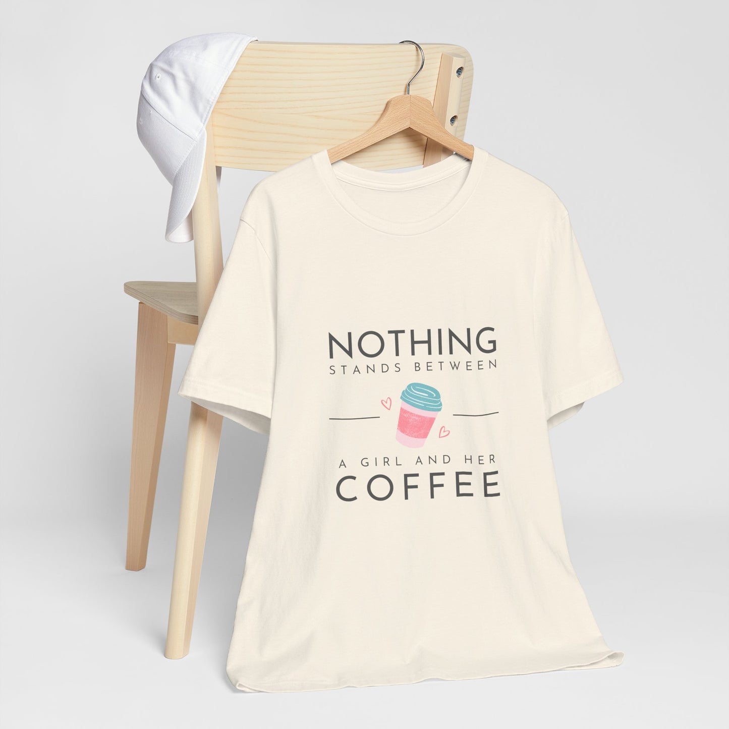 Unleash Your Inner Caffeine Queen with Our Cozy Woman's Jersey Tee!