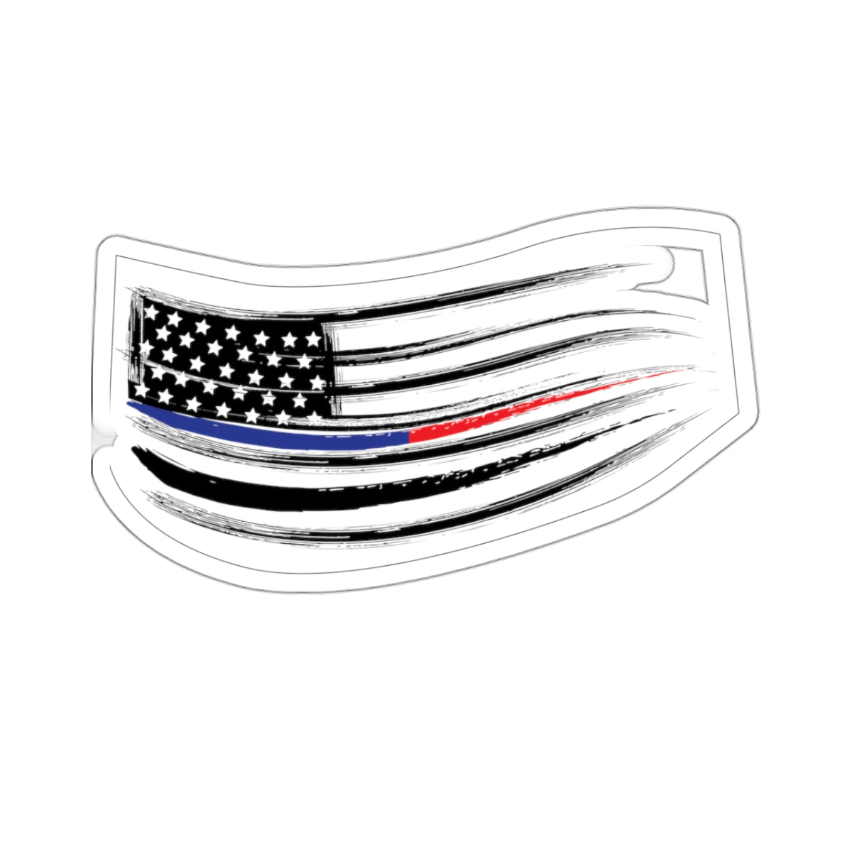 American Flag Kiss-Cut Stickers - Durable Vinyl - Multiple Sizes