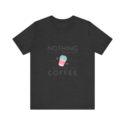 Unleash Your Inner Caffeine Queen with Our Cozy Woman's Jersey Tee!