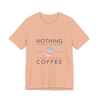 Unleash Your Inner Caffeine Queen with Our Cozy Woman's Jersey Tee!