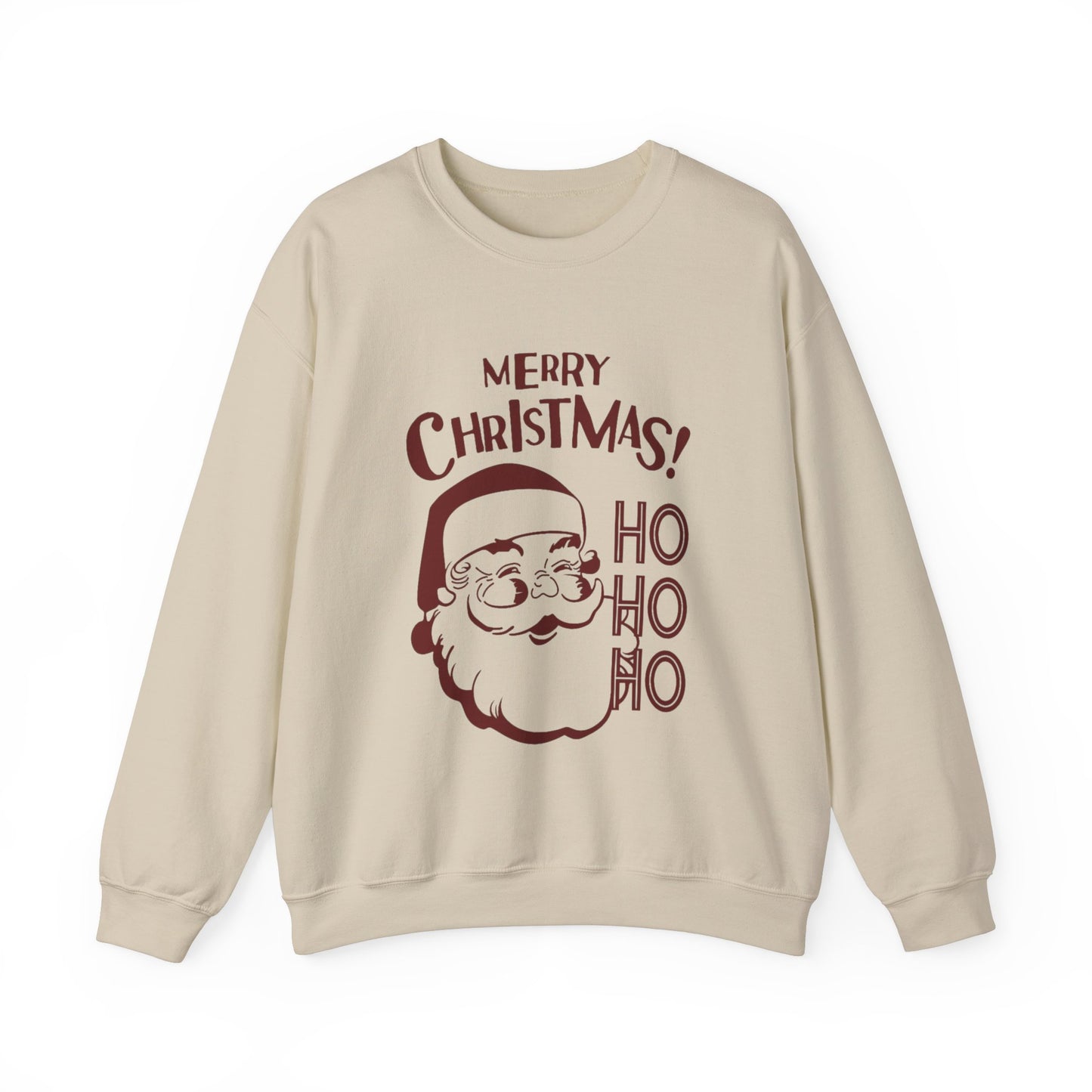 Wrap Yourself in Joy: Unisex Santa Silhouette Sweatshirt - Cozy Christmas Elegance!