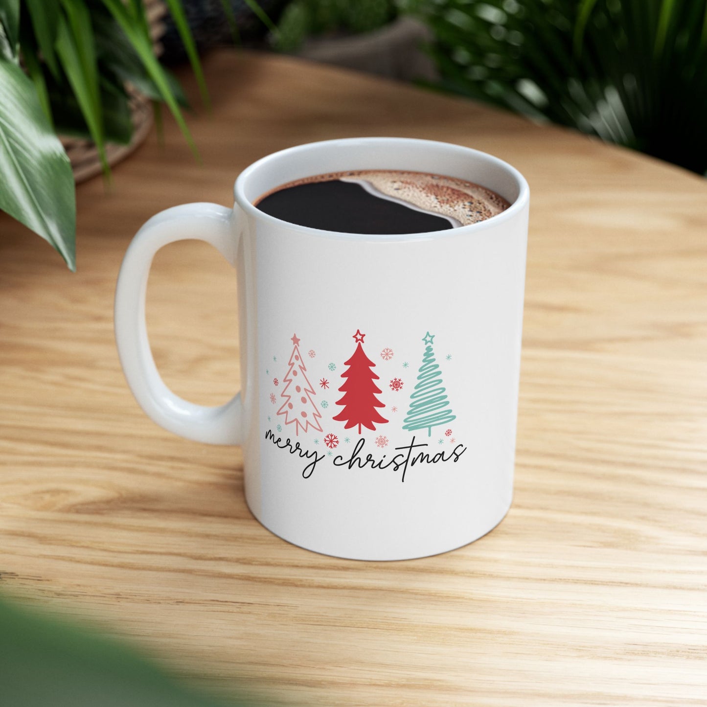 Merry Christmas Vibes Ceramic Mug - 11oz