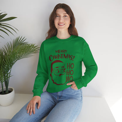 Wrap Yourself in Joy: Unisex Santa Silhouette Sweatshirt - Cozy Christmas Elegance!