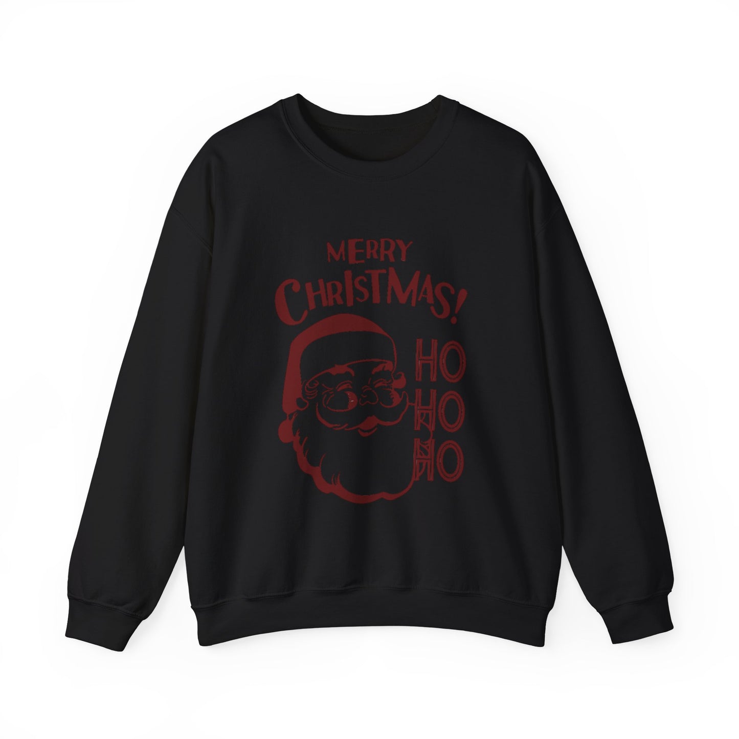 Wrap Yourself in Joy: Unisex Santa Silhouette Sweatshirt - Cozy Christmas Elegance!