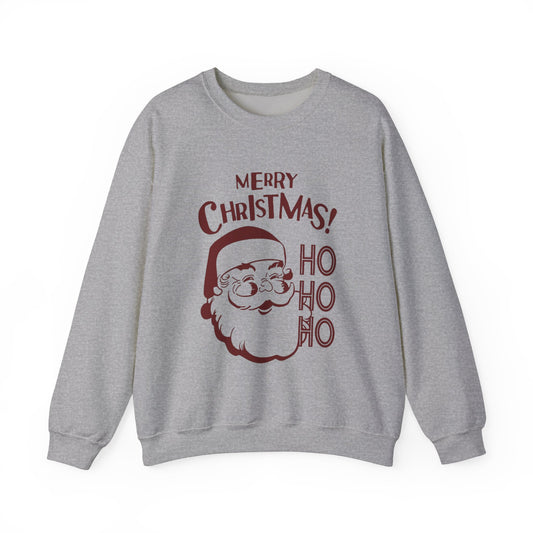 Wrap Yourself in Joy: Unisex Santa Silhouette Sweatshirt - Cozy Christmas Elegance!