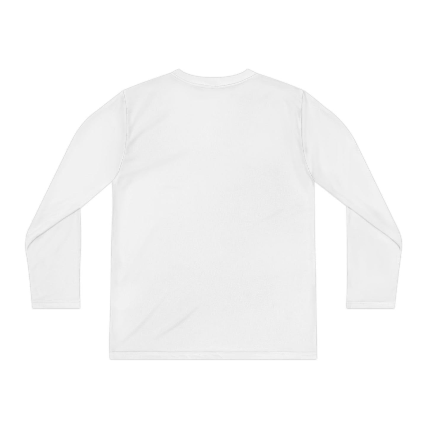 Festive Santa Youth Long Sleeve Tee - Moisture-Wicking Christmas Shirt