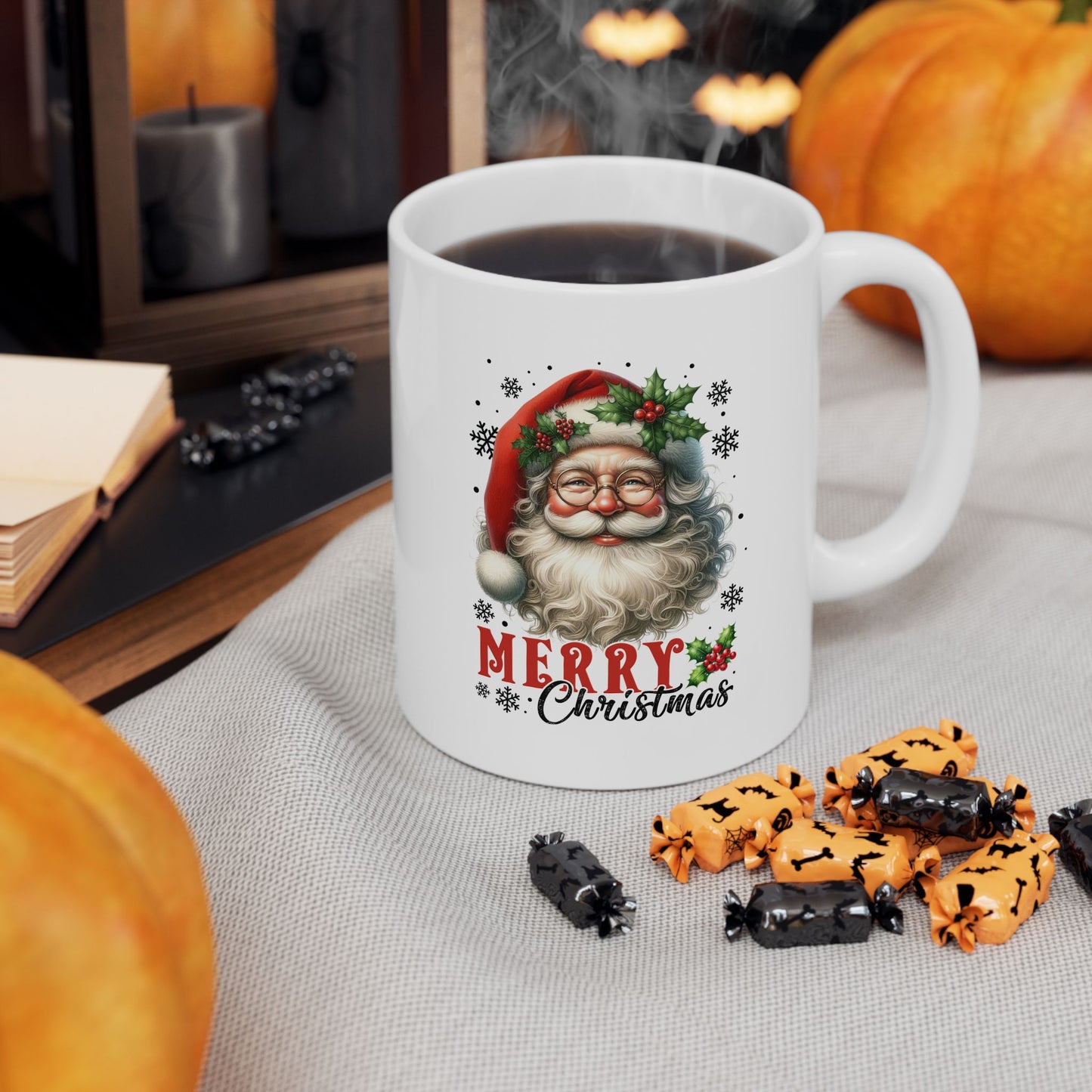 Merry Christmas Santa Ceramic Mug - 11oz