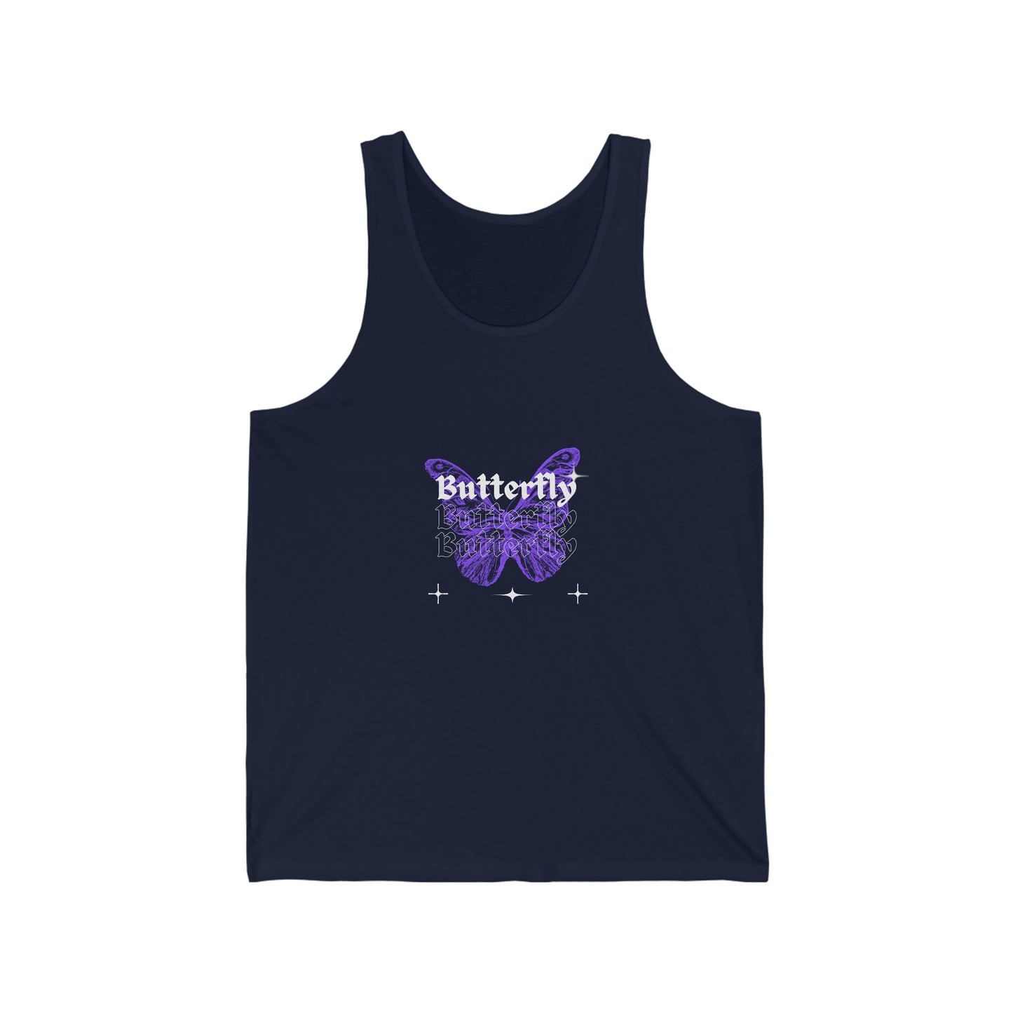 Transform Your Wardrobe with our Butterfly Silhouette Tank - A Wearable Work of Art!