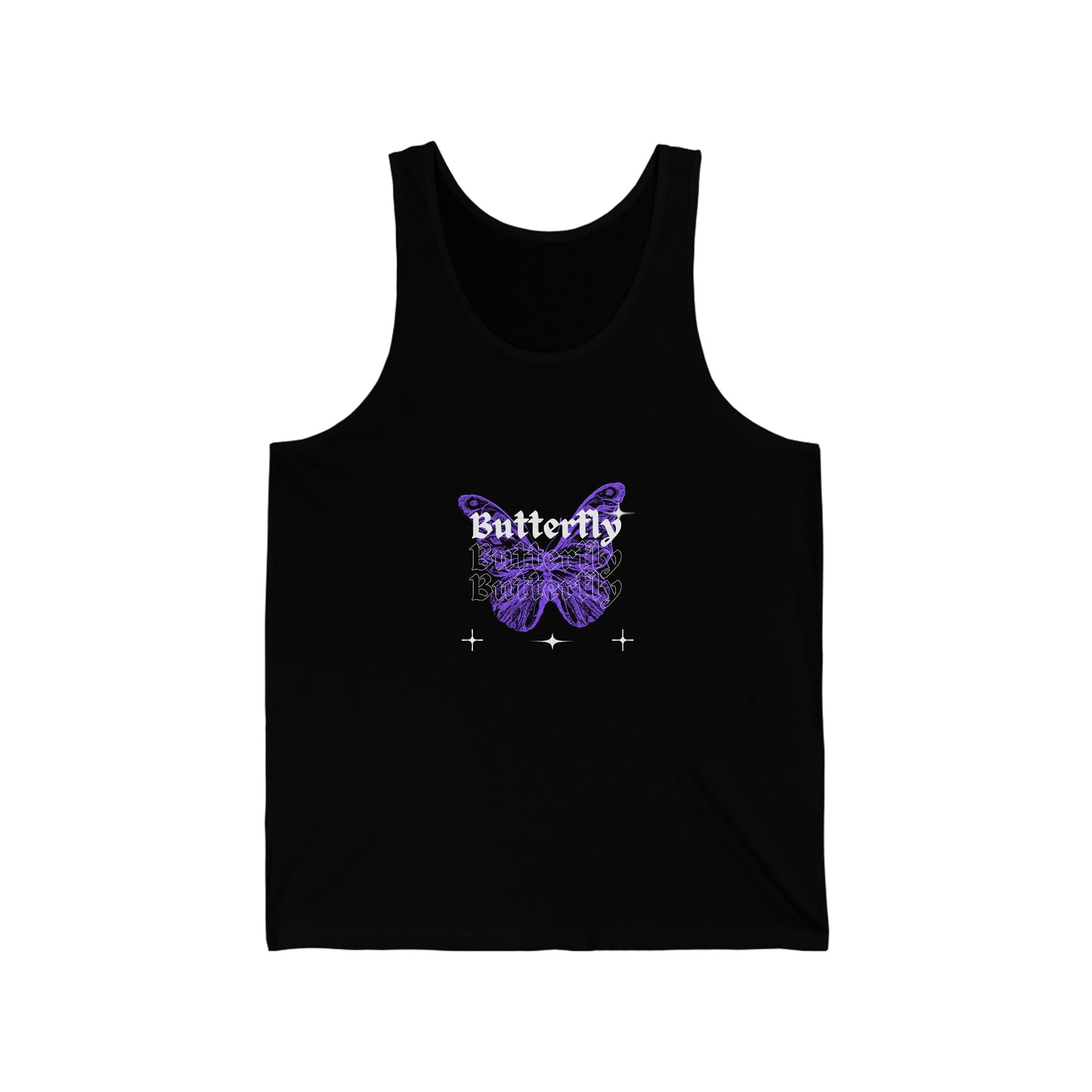 Transform Your Wardrobe with our Butterfly Silhouette Tank - A Wearable Work of Art!