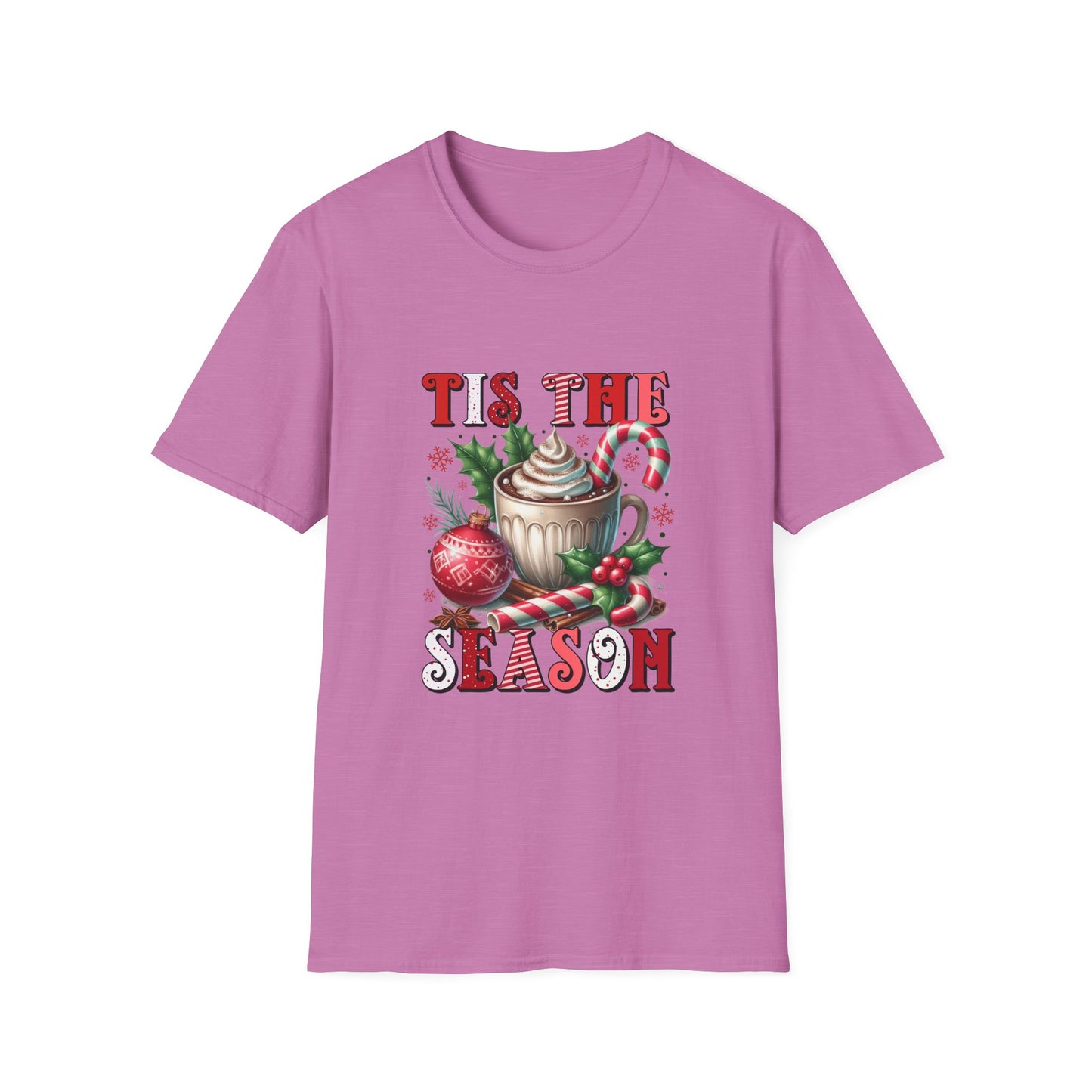 Tis the Season Unisex Softstyle T-Shirt - Holiday Print - 100% Cotton