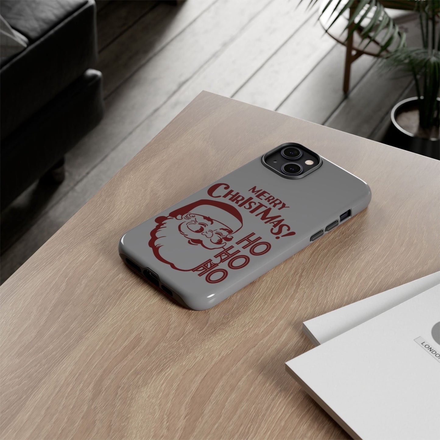 Jingle All the Way with Santa! Personalized Tough Cases for Every Phone!