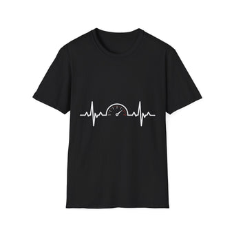 compare product Tachometer Shirt RPM Heartbeat Gauge Unisex Heavy Cotton Tee
