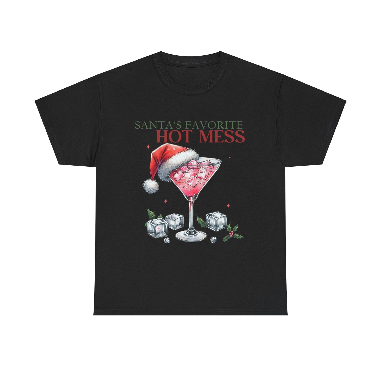 Santa's Favorite Hot Mess Unisex Heavy Cotton Tee - 100% Cotton