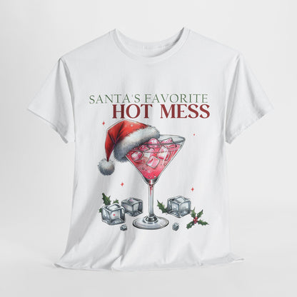 Santa's Favorite Hot Mess Unisex Heavy Cotton Tee - 100% Cotton