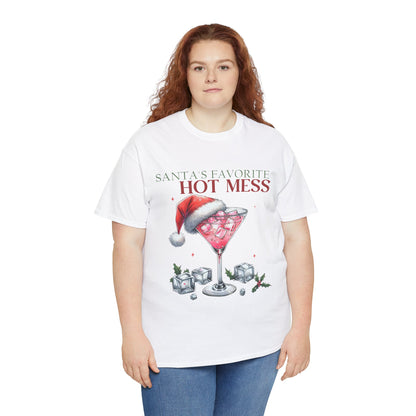 Santa's Favorite Hot Mess Unisex Heavy Cotton Tee - 100% Cotton