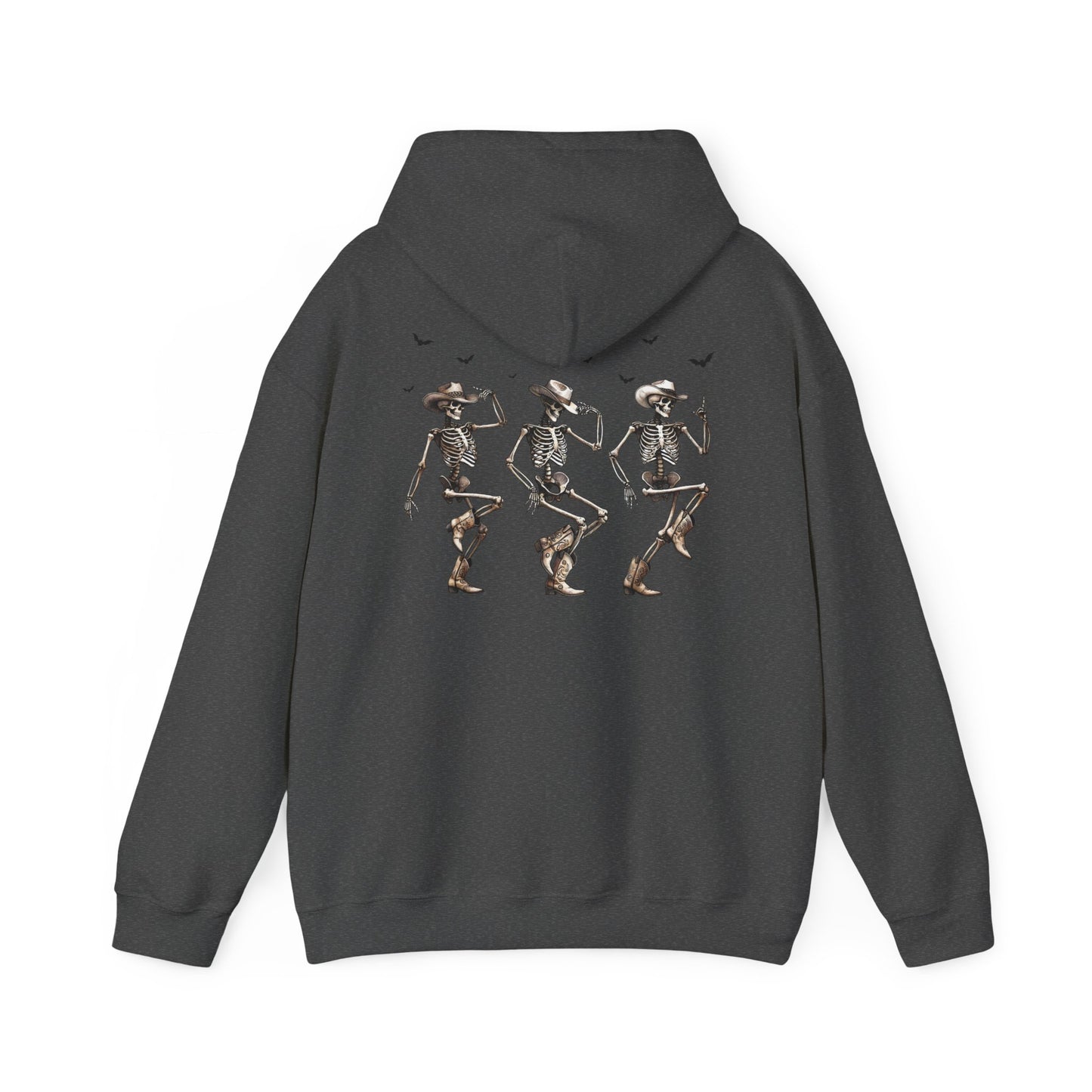 Unisex Heavy Blend Hooded Sweatshirt - Dancing Skeletons & "The Boo-tles" Design - Cozy Fit