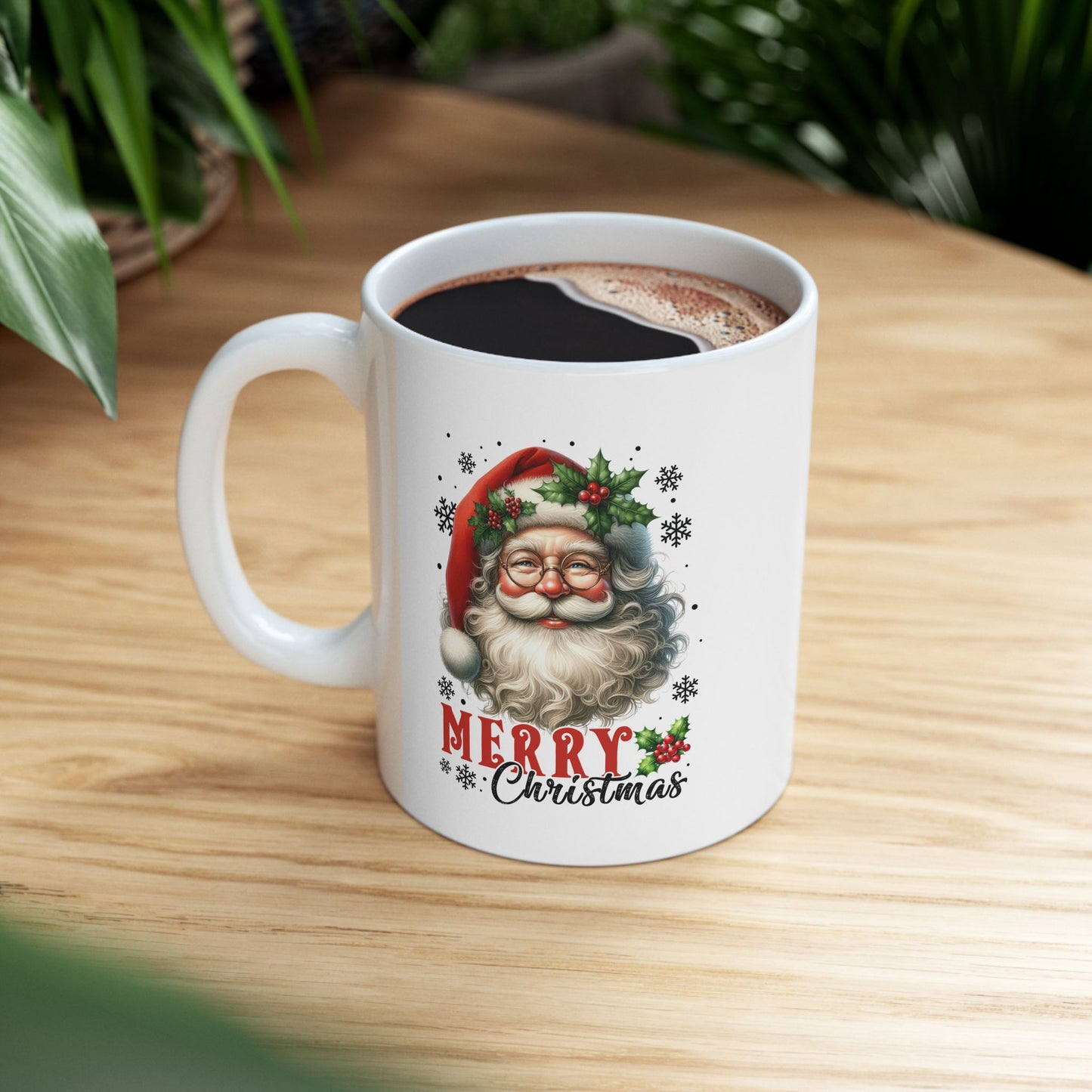 Merry Christmas Santa Ceramic Mug - 11oz