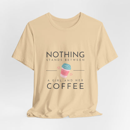 Unleash Your Inner Caffeine Queen with Our Cozy Woman's Jersey Tee!