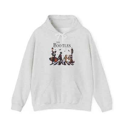 Unisex Heavy Blend Hooded Sweatshirt - Dancing Skeletons & "The Boo-tles" Design - Cozy Fit