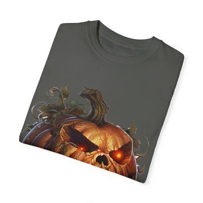 Unisex Garment-Dyed T-Shirt - Comfort Colors - Spooky Jack-O'-Lantern Design