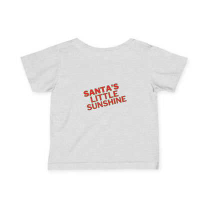 Santa's Little Sunshine Infant Tee - Unleash the Cuteness with Style!