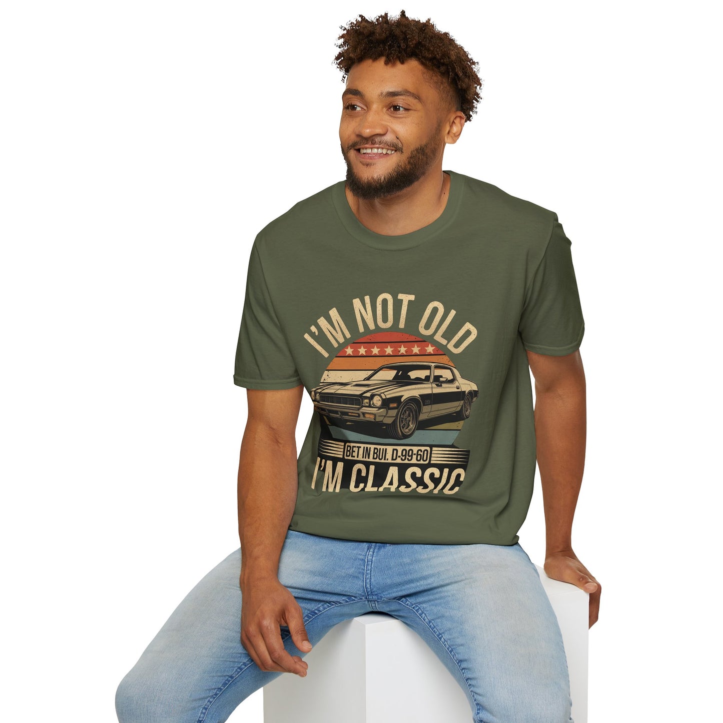 Classic Car T-Shirt - "I'm Not Old I'm Classic" Vintage Retro Auto Tee