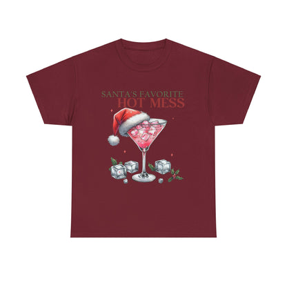 Santa's Favorite Hot Mess Unisex Heavy Cotton Tee - 100% Cotton