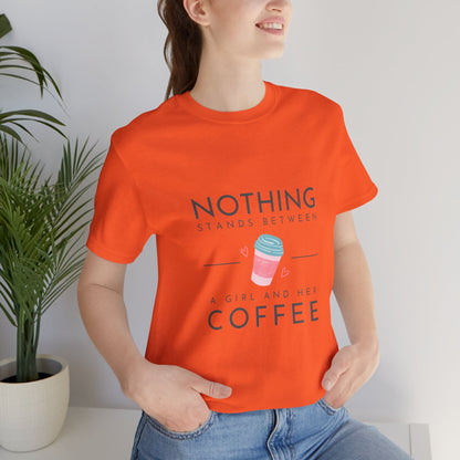 Unleash Your Inner Caffeine Queen with Our Cozy Woman's Jersey Tee!