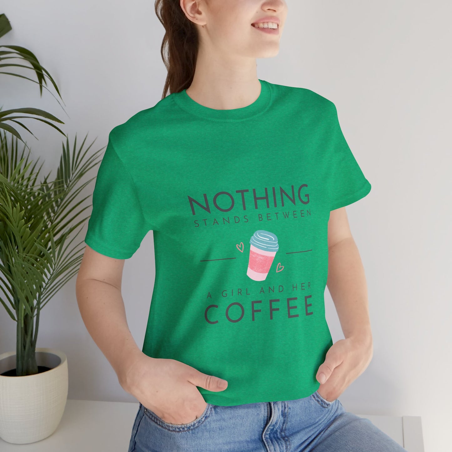 Unleash Your Inner Caffeine Queen with Our Cozy Woman's Jersey Tee!