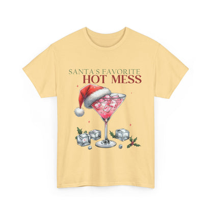 Santa's Favorite Hot Mess Unisex Heavy Cotton Tee - 100% Cotton