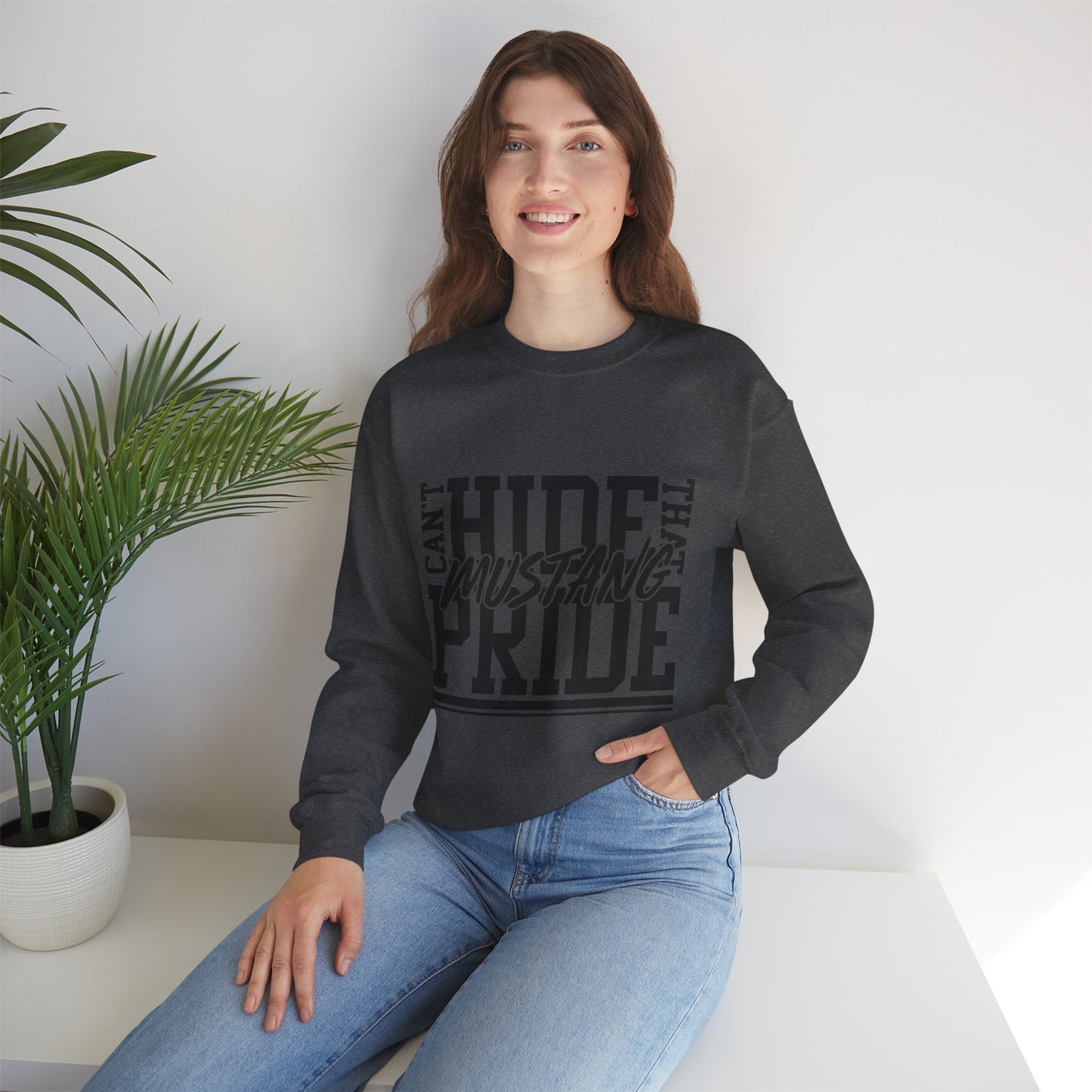 Mustang Sweatshirt – Can't Hide That Mustang Pride Crewneck Pullover