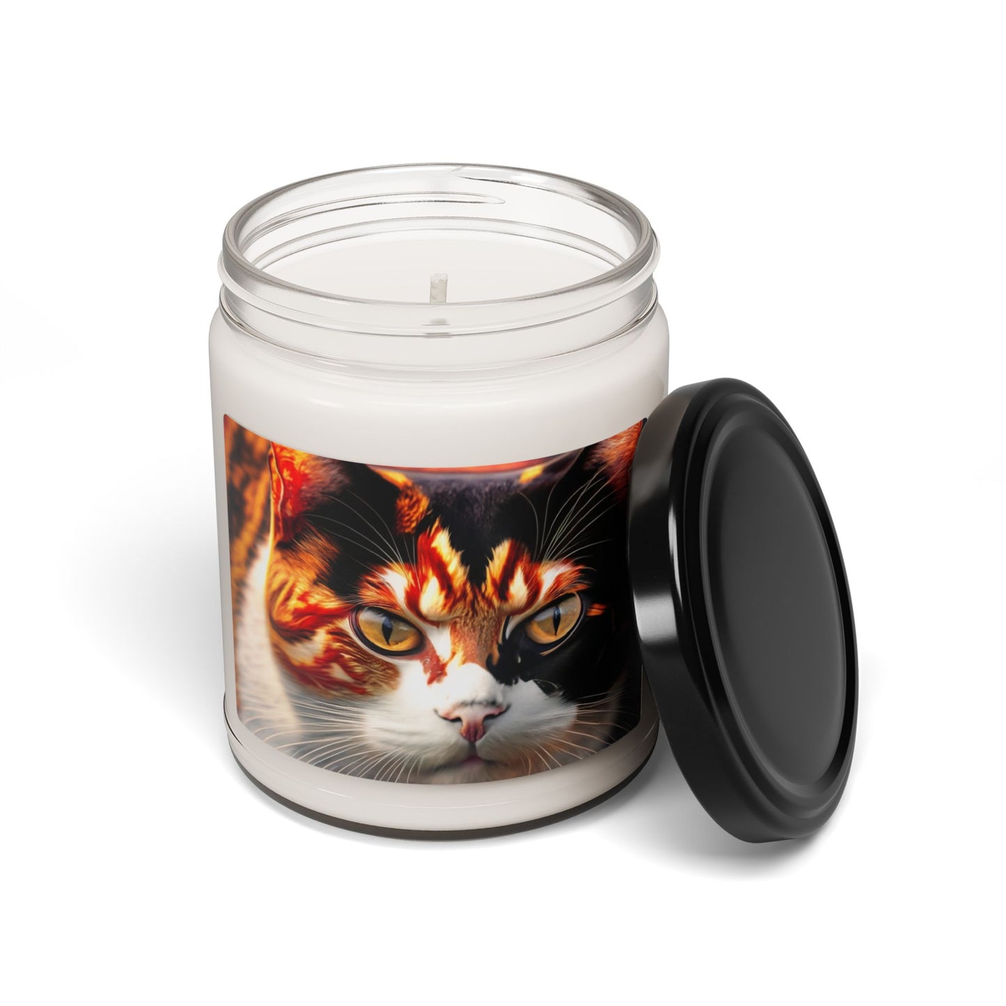 Spooky Cat Scented Soy Candle: Unleash Mystical Aromas in Style!