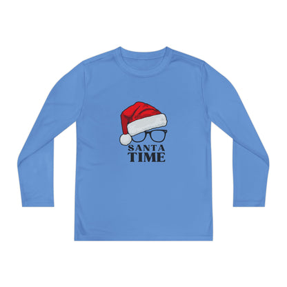 Santa Time Swag! Unleash Cool Vibes with our Youth Long Sleeve Tee!