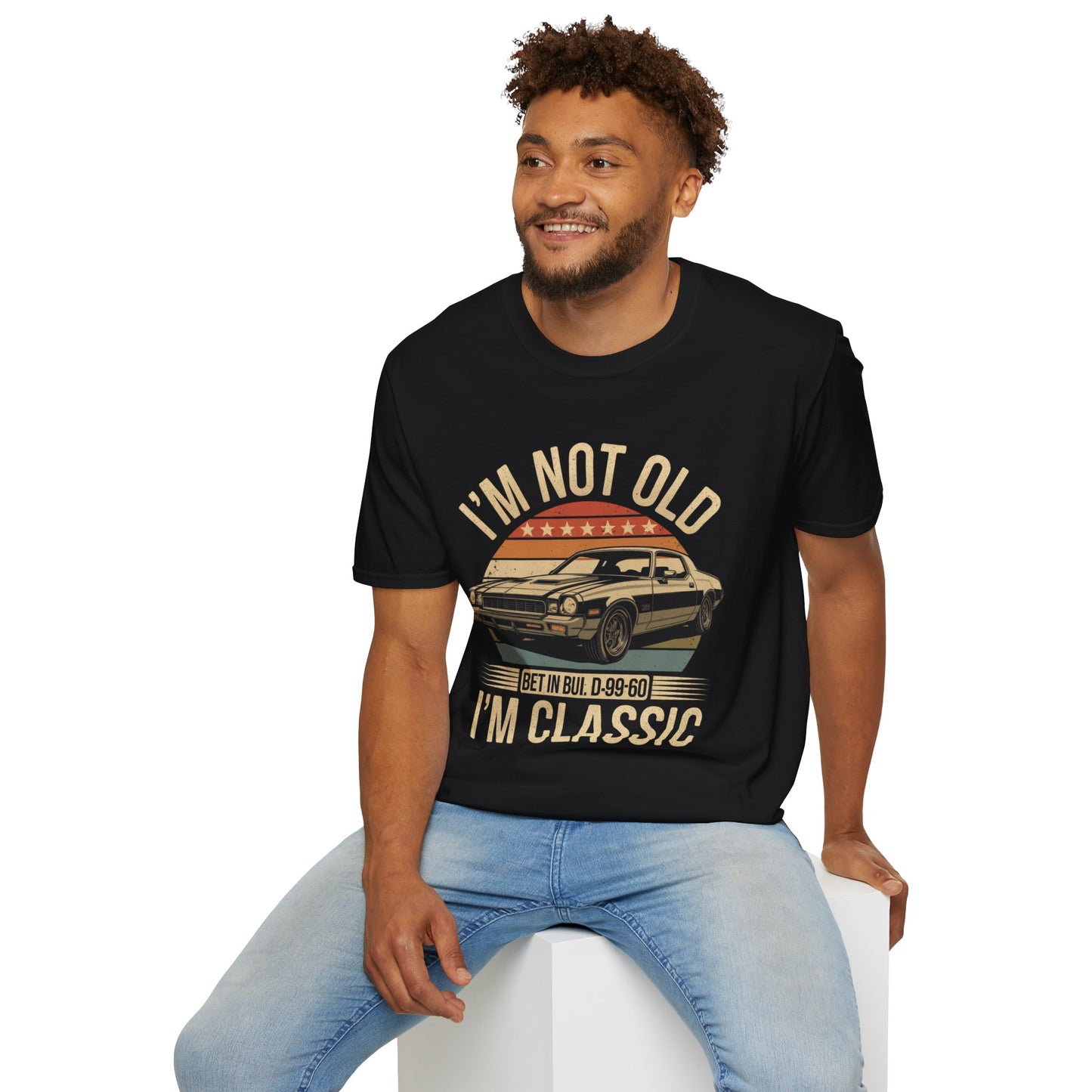 Classic Car T-Shirt - "I'm Not Old I'm Classic" Vintage Retro Auto Tee