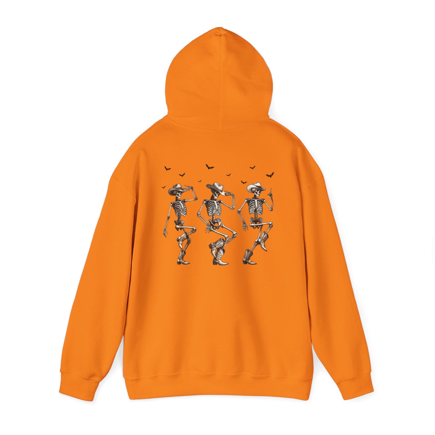 Unisex Heavy Blend Hooded Sweatshirt - Dancing Skeletons & "The Boo-tles" Design - Cozy Fit