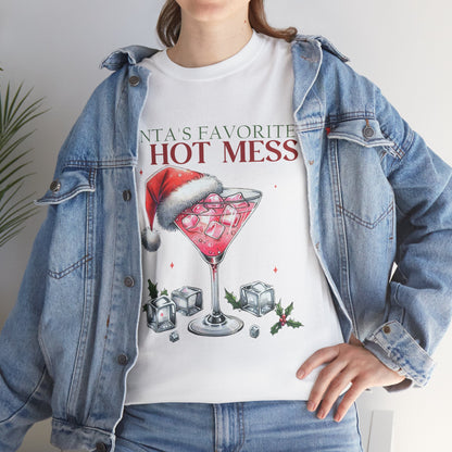 Santa's Favorite Hot Mess Unisex Heavy Cotton Tee - 100% Cotton