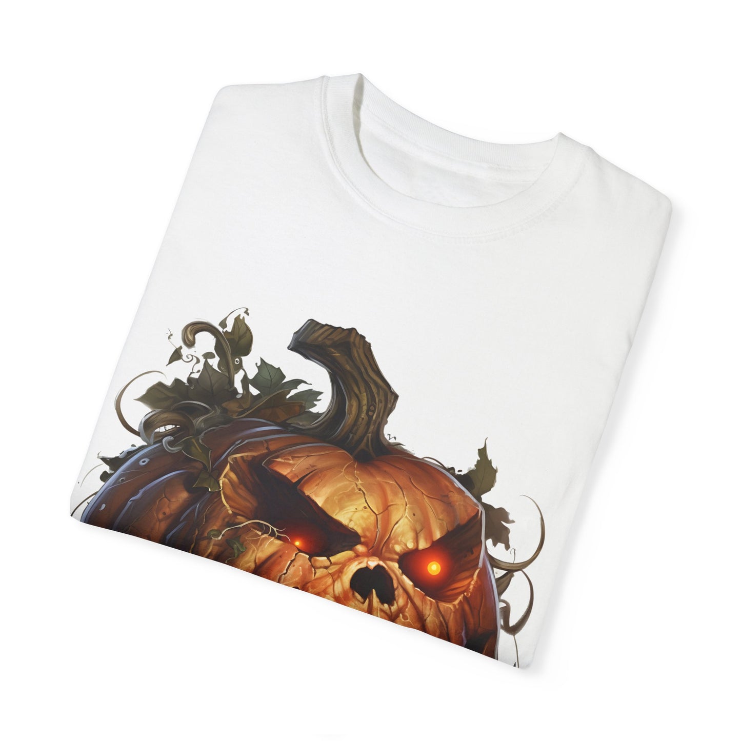 Unisex Garment-Dyed T-Shirt - Comfort Colors - Spooky Jack-O'-Lantern Design