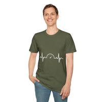Tachometer Shirt RPM Heartbeat Gauge Unisex Heavy Cotton Tee