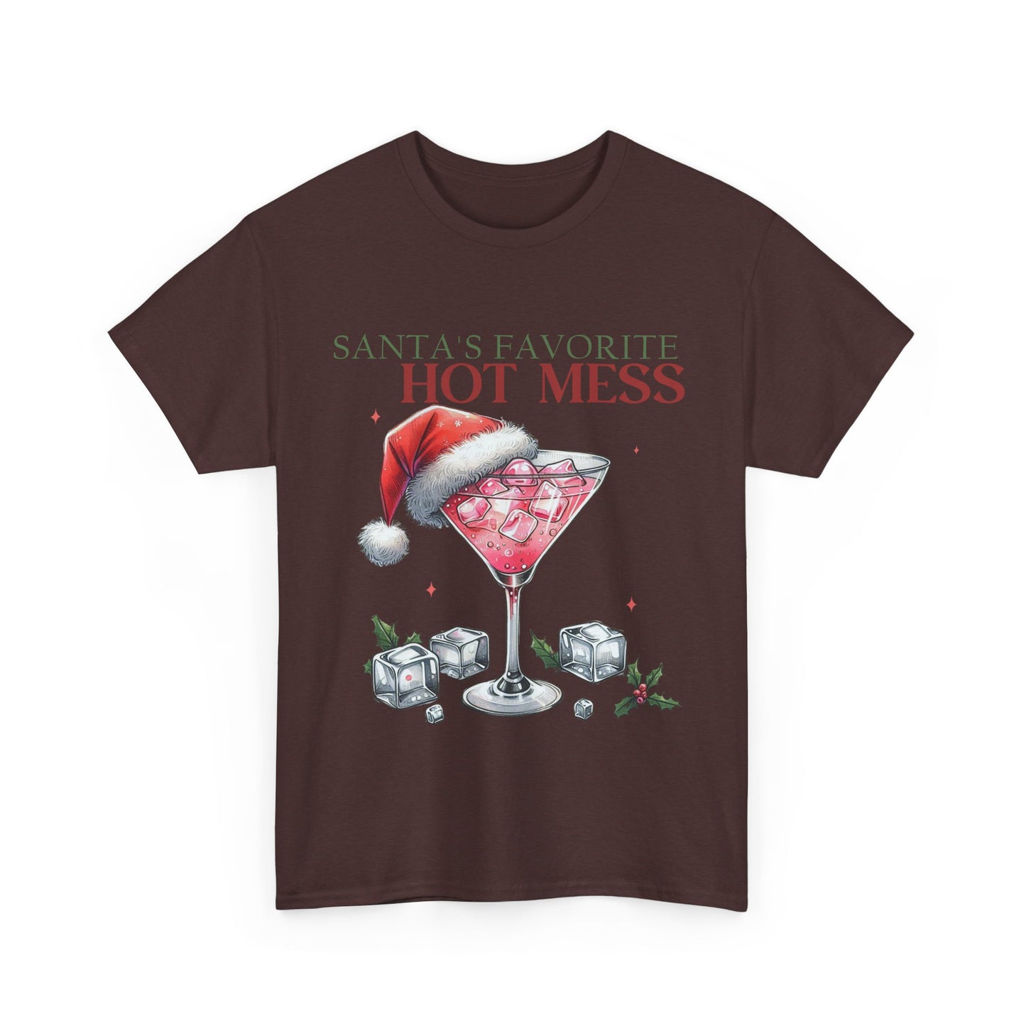 Santa's Favorite Hot Mess Unisex Heavy Cotton Tee - 100% Cotton