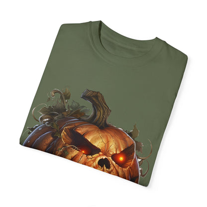 Unisex Garment-Dyed T-Shirt - Comfort Colors - Spooky Jack-O'-Lantern Design