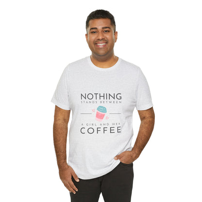 Unleash Your Inner Caffeine Queen with Our Cozy Woman's Jersey Tee!