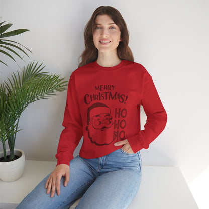 Wrap Yourself in Joy: Unisex Santa Silhouette Sweatshirt - Cozy Christmas Elegance!