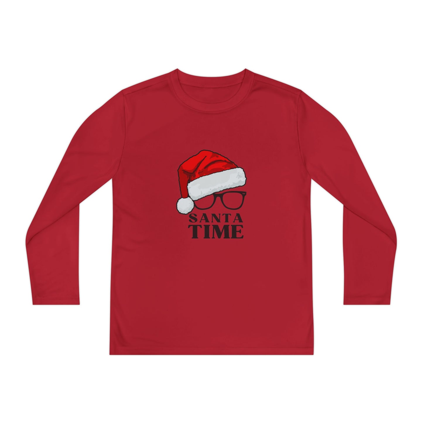 Santa Time Swag! Unleash Cool Vibes with our Youth Long Sleeve Tee!