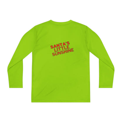 Santa Time Swag! Unleash Cool Vibes with our Youth Long Sleeve Tee!