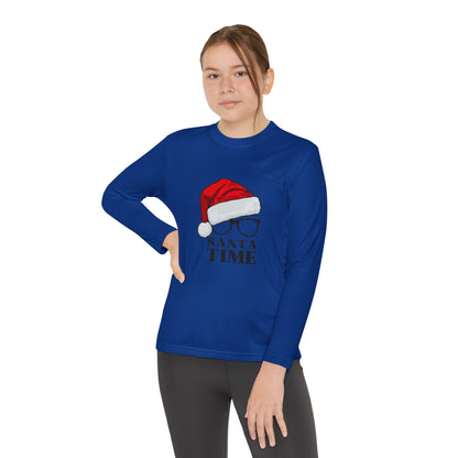 Santa Time Swag! Unleash Cool Vibes with our Youth Long Sleeve Tee!