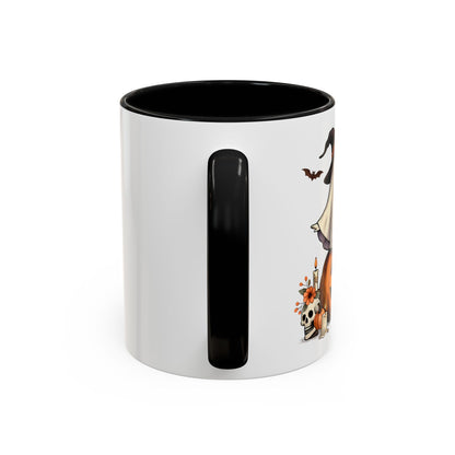 Ghost Wine Accent Coffee Mug – Halloween Ceramic Mug (11oz, 15oz)