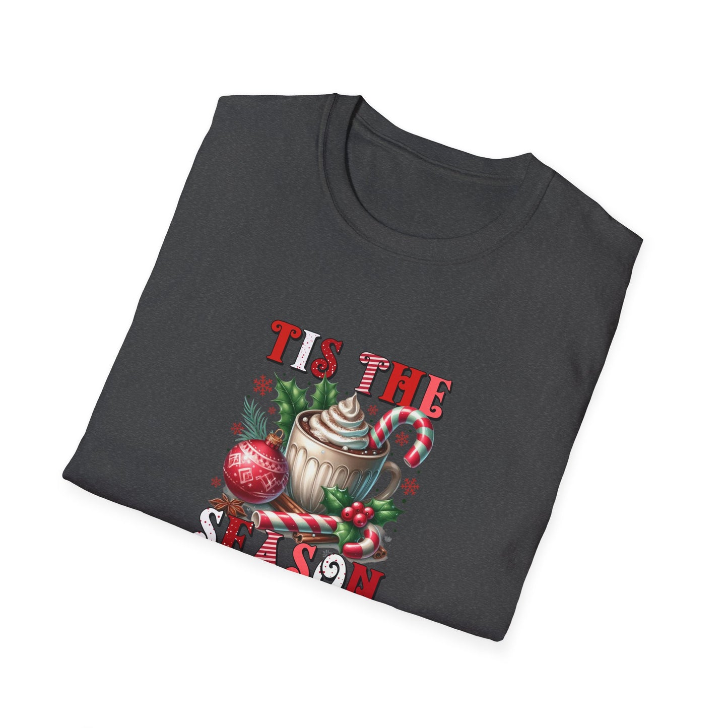 Tis the Season Unisex Softstyle T-Shirt - Holiday Print - 100% Cotton